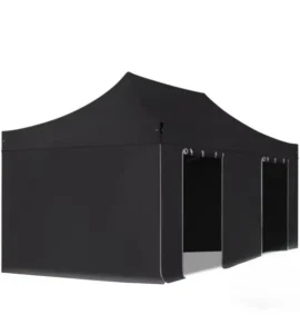 Namiot ekspresowy premium 3×6 m – czarny - wynajem Warszawa